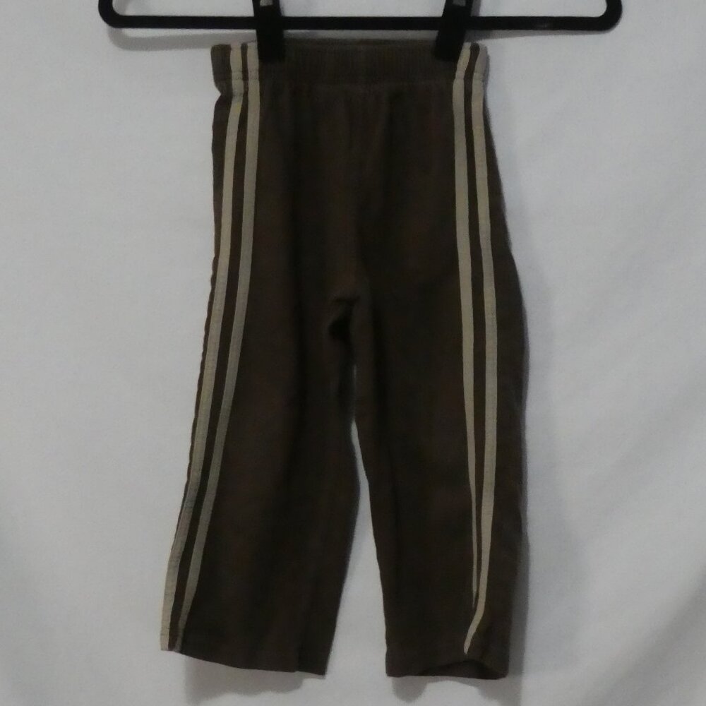 OKIE DOKIE | 3T | Brown Pants With Tan Side Stripes
